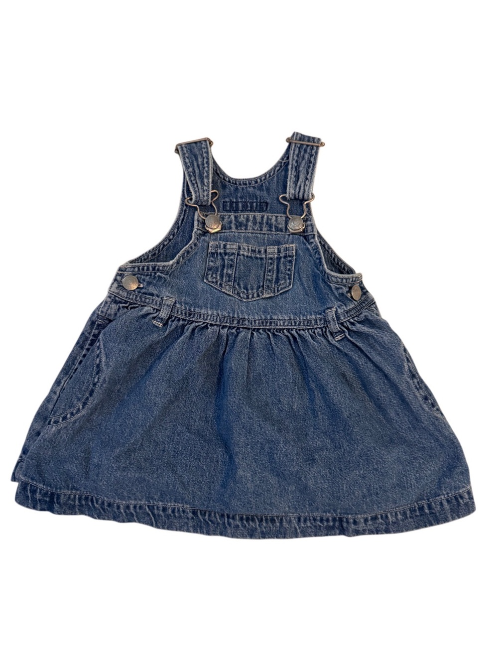 Vintage Baby GAP Dark Blue Denim Overall Skirt